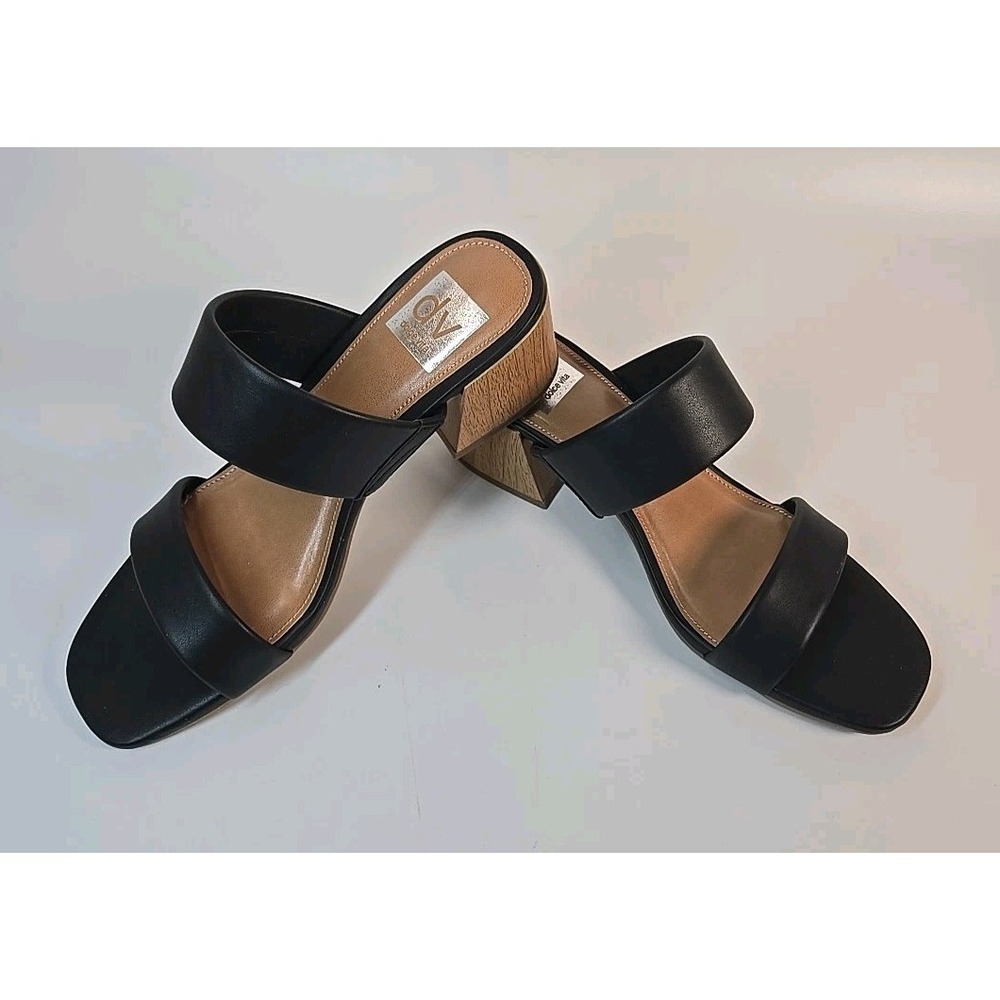 DV by Dolce Vita Ladies' Size‎ 6.5 Sharona Heel Strap Sandal Black NIB - Picture 2 of 7